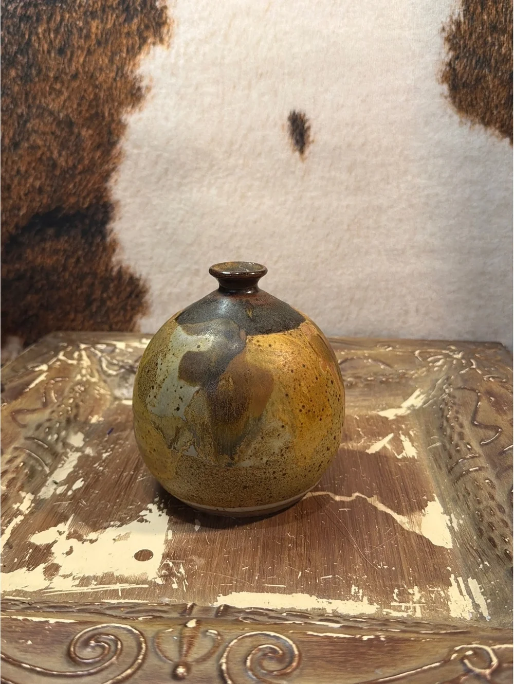 Handcrafted Ceramic Pottery Vase Signed by Artist